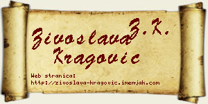 Živoslava Kragović vizit kartica